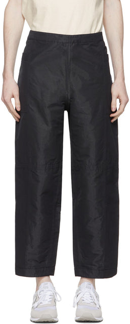 ts(s) Reversible Navy Double-Faced Easy Trousers - Ts (s) Pantalon facile à double face bleu marine réversible - TS (S) 뒤집을 수없는 해군 양면 쉽게 바지