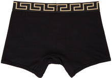 Versace Underwear Two-Pack Black Greca Border Boxer Briefs