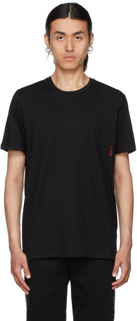 Hugo Two-Pack Black Jersey T-Shirt - T-shirt Hugo Two-Pack noir Jersey noir - Hugo Two-Pack Black Jersey T 셔츠