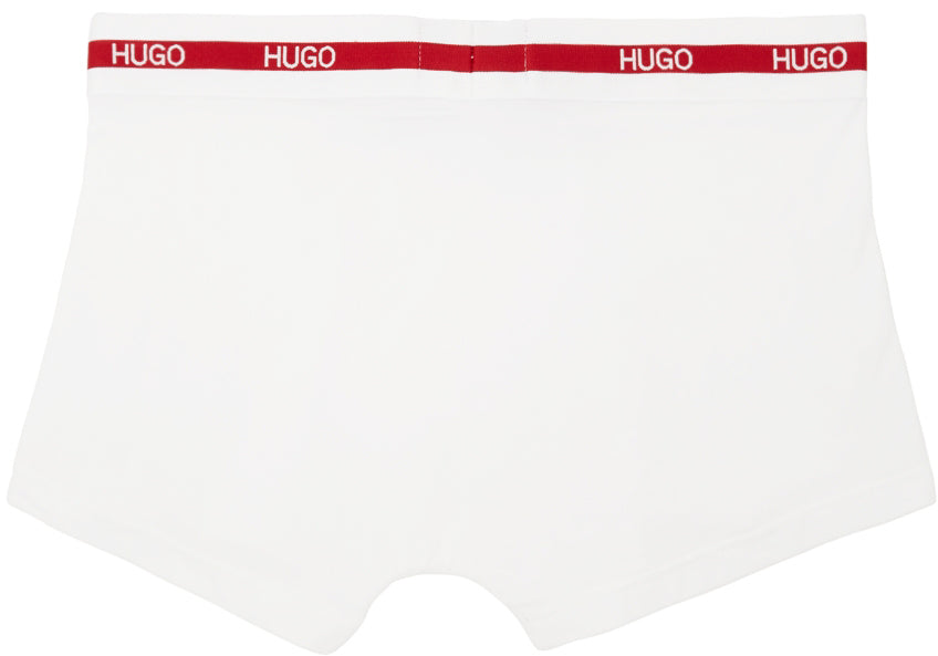 Hugo Two-Pack White Logo Trunk Boxers