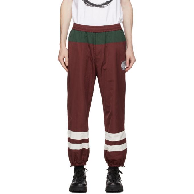 Undercover Burgundy and Green Graphic Lounge Pants