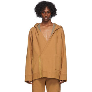Undercover Tan Wrap Zip-Up Hoodie