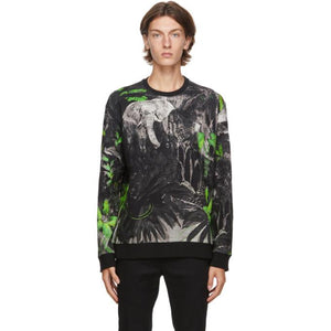 Valentino Black Mural Jungle Sweatshirt