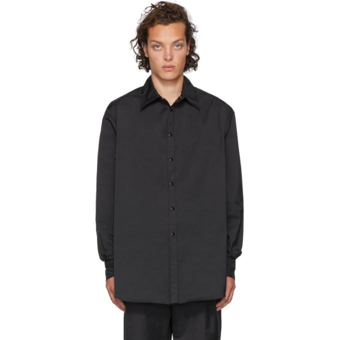 Valentino Black Semiover Fit Shirt
