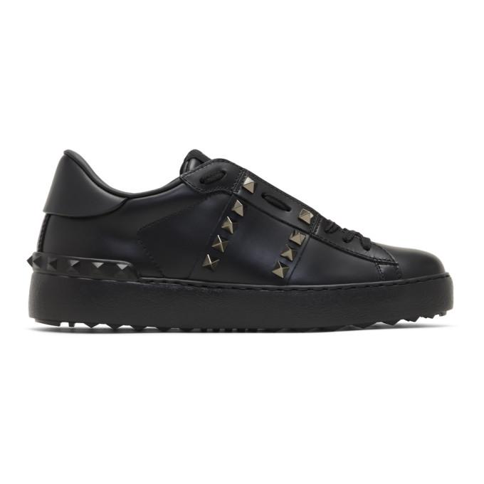 Valentino Black Valentino Garavani Rockstud Untitled Sneakers