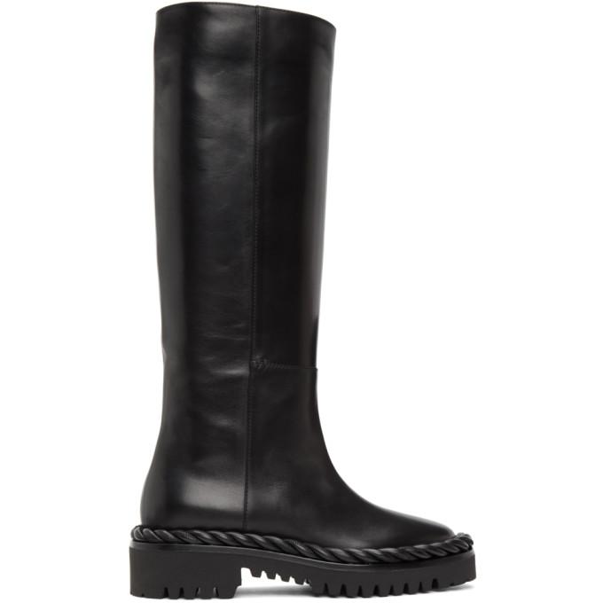 Valentino Black Valentino Garavani The Rope Boots