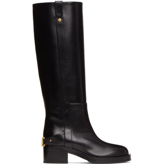 Valentino Black Valentino Garavani VLogo TroopUp Boots