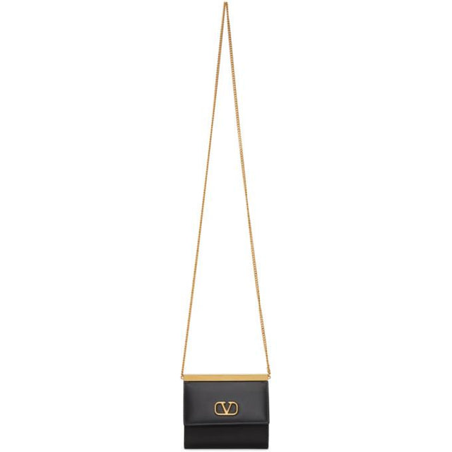 Valentino Black Valentino Garavani VLogo Wallet Bag