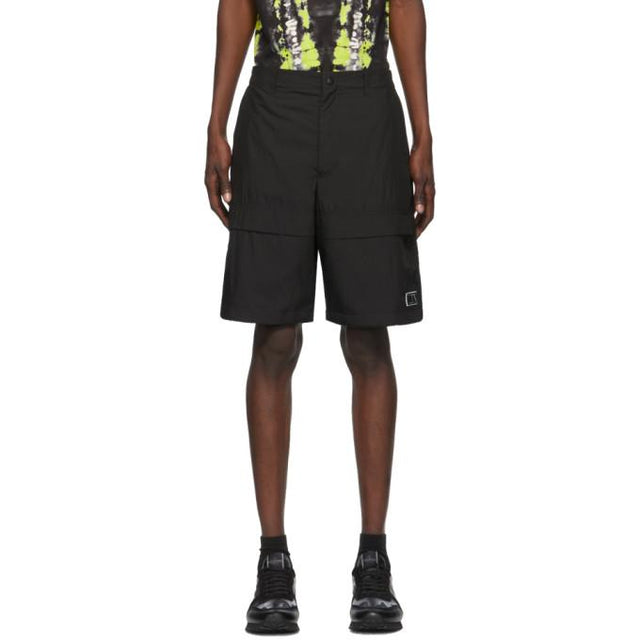 Valentino Black VLTN Tag Bermuda Shorts