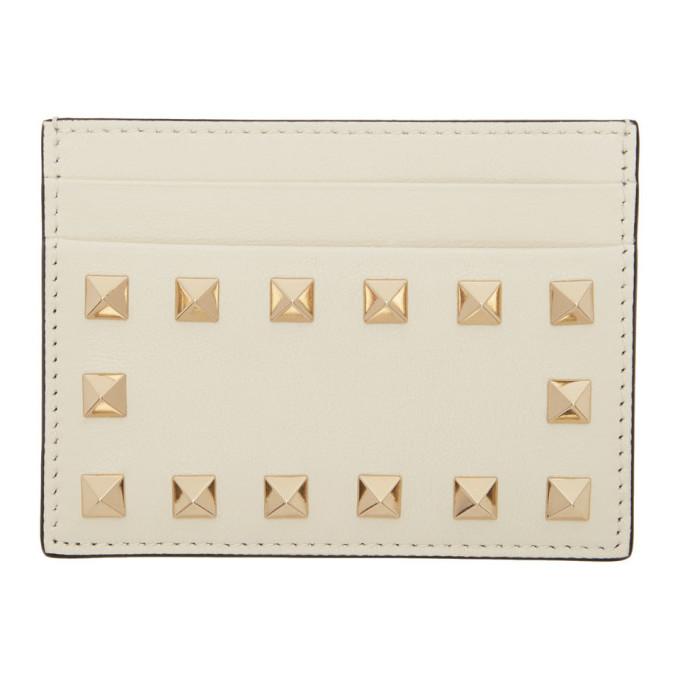 Valentino Off-White Valentino Garavani Rockstud Cardholder