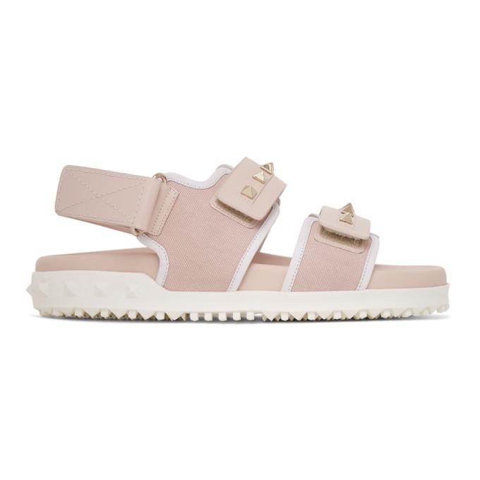 Valentino Pink Valentino Garavani Rockstud Sandals