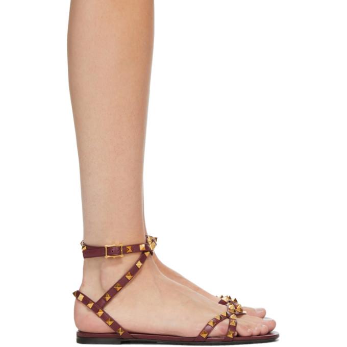 Valentino Red Valentino Garavani Rockstud Cross Flat Sandals