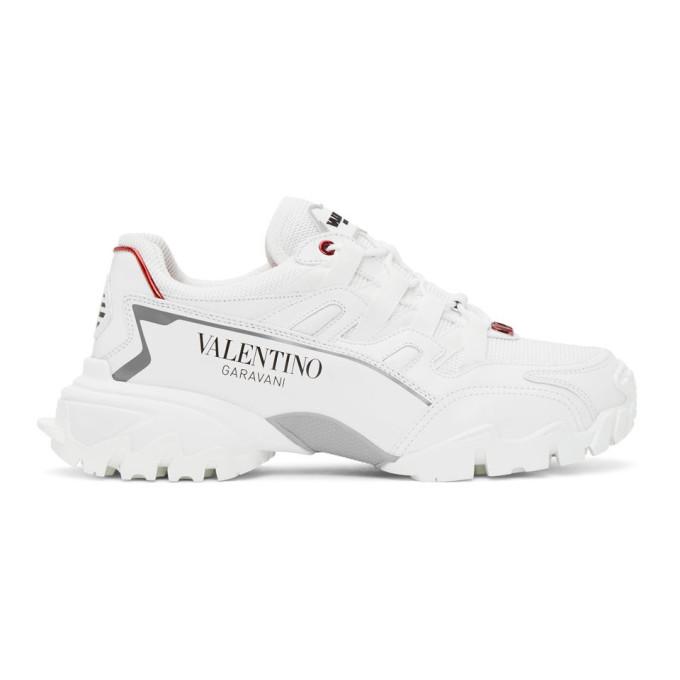 Valentino White Valentino Garavani Climbers VLogo Sneakers
