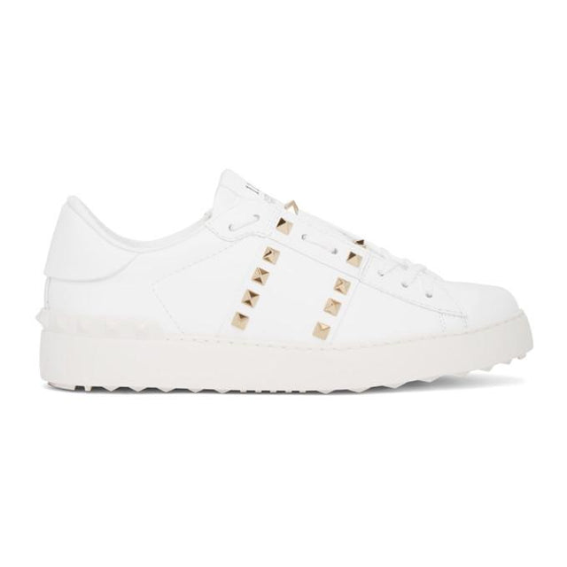 Valentino White Valentino Garavani Rockstud Untitled Open Sneakers