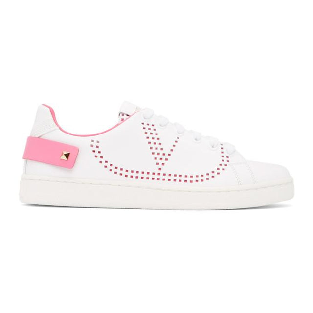 Valentino White Valentino Garavani VLogo Backnet Sneakers