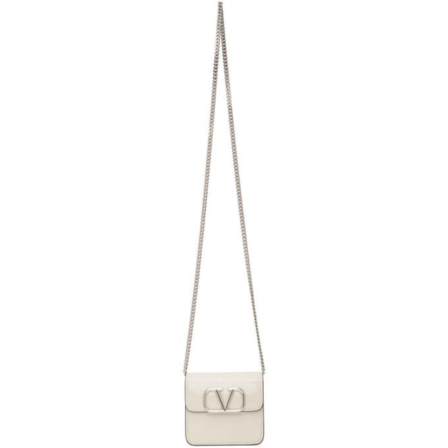 Valentino White Valentino Garavani VLogo Wallet Bag