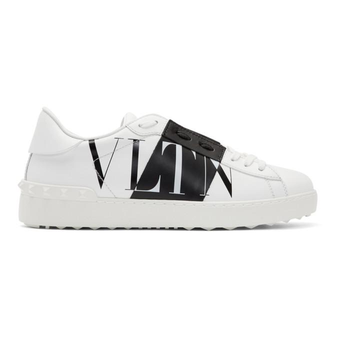 Valentino White Valentino Garavani VLTN Star Low Top Sneakers BlackSkinny