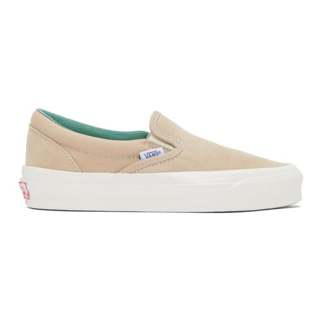 Vans Tan OG Classic Slip-On LX Sneakers