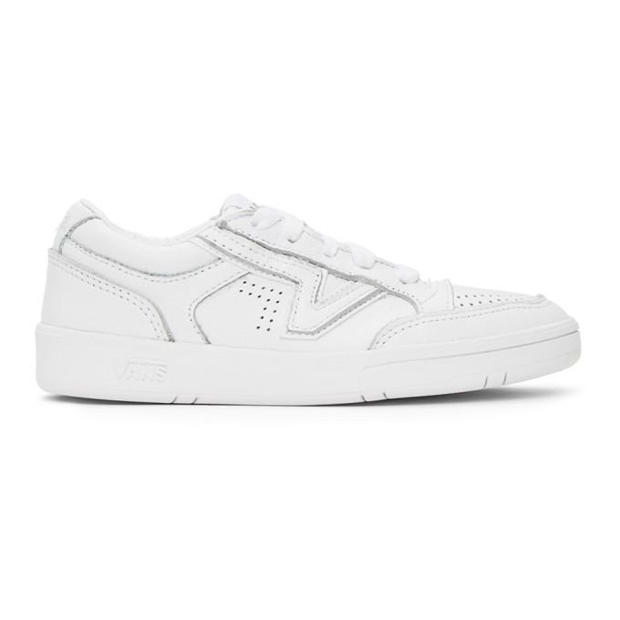 Vans White Leather Lowland CC Sneakers