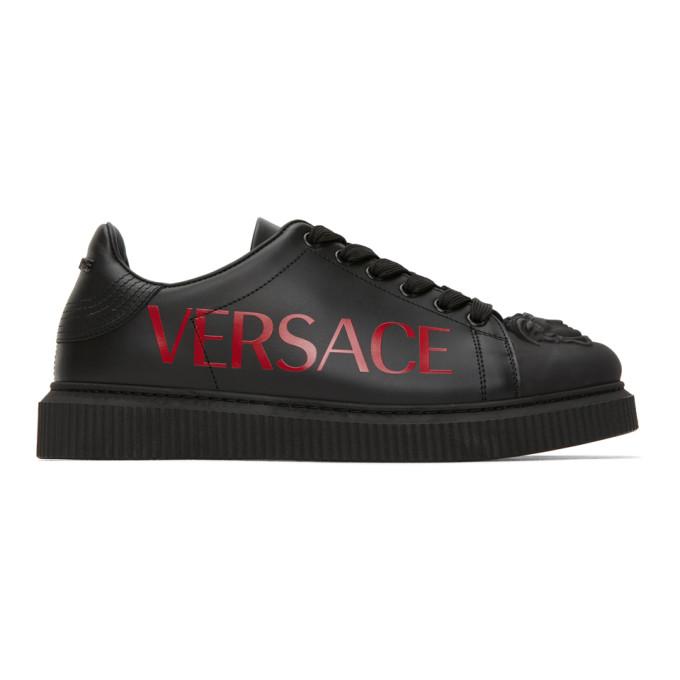 Versace Black 3D Medusa Sneakers