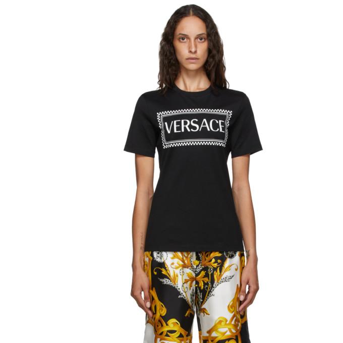 Versace Black 90s Logo T-Shirt