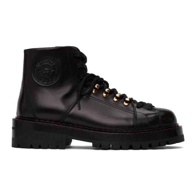 Versace Black Alpine Boots
