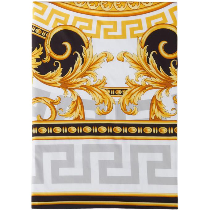 Versace Black and Gold Medusa Duvet Cover, Queen-Bed Linen-BlackSkinny