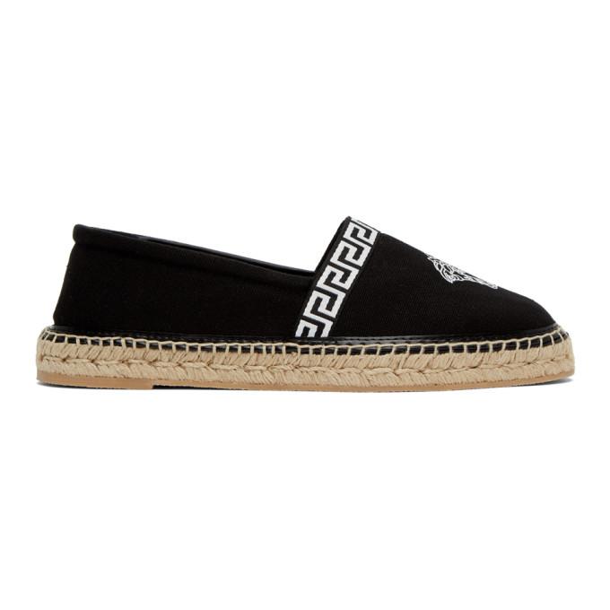 Versace Black Medusa Espadrilles