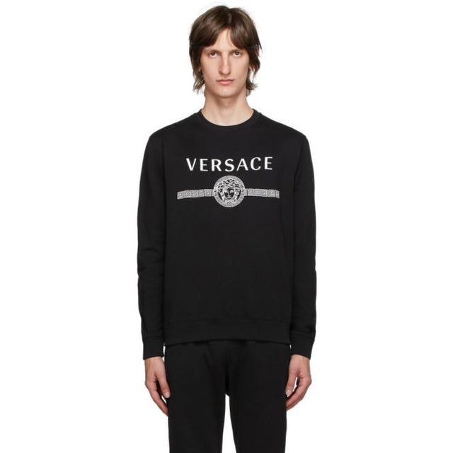 Versace Black Medusa Logo Sweatshirt