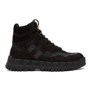 Versace Black Nubuck Hiking Boots