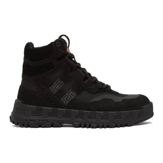 Versace Black Nubuck Hiking Boots