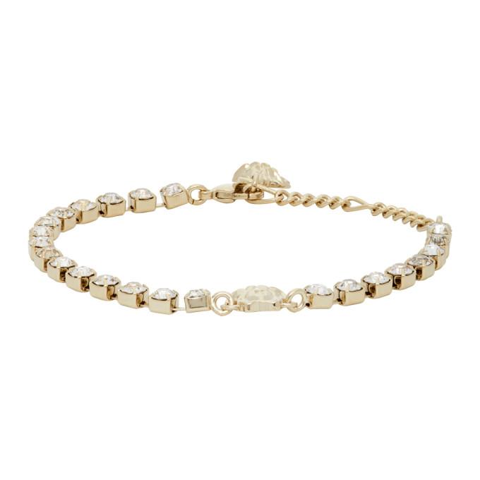 Versace Gold Crystal Medusa Bracelet