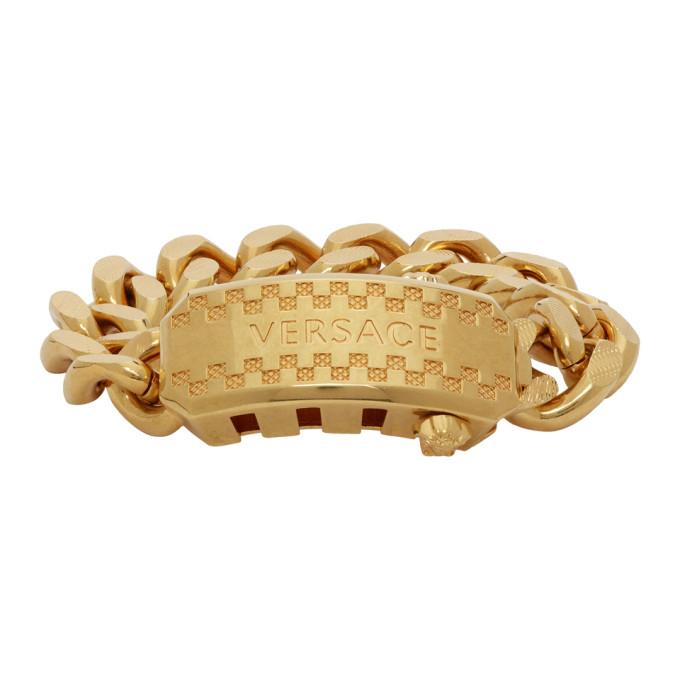Versace Gold Cuban Link Bracelet
