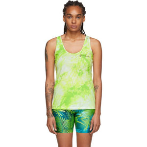 Versace Green Tie-Dye Tank Top