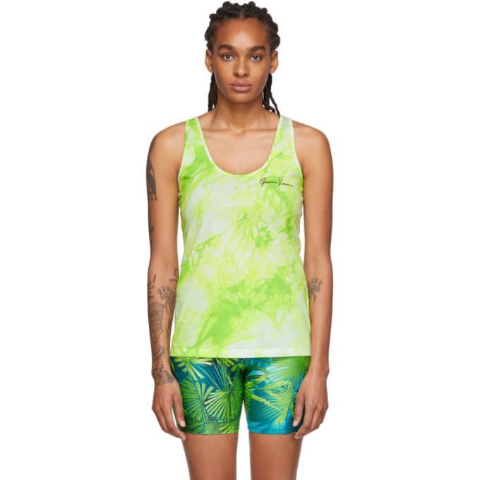 Versace Green Tie-Dye Tank Top