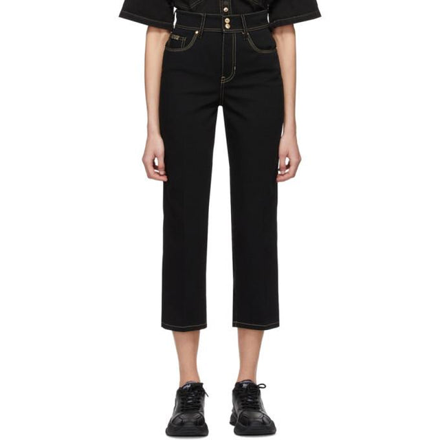 Versace Jeans Couture Black Denim Straight-Leg Jeans
