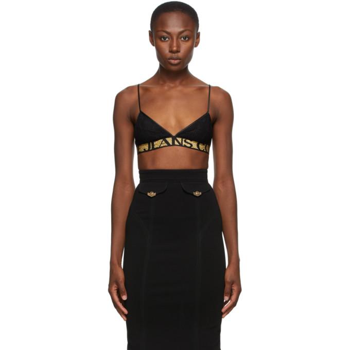 Versace Jeans Couture Black Lace Triangle Bra – BlackSkinny
