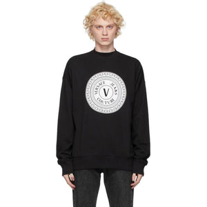 Versace Jeans Couture Black Logo Crewneck