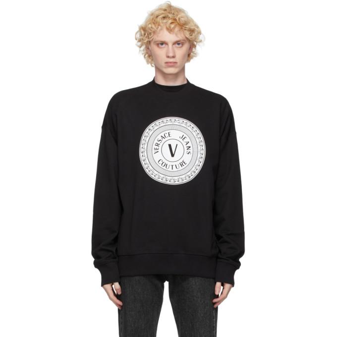 Versace Jeans Couture Black Logo Crewneck