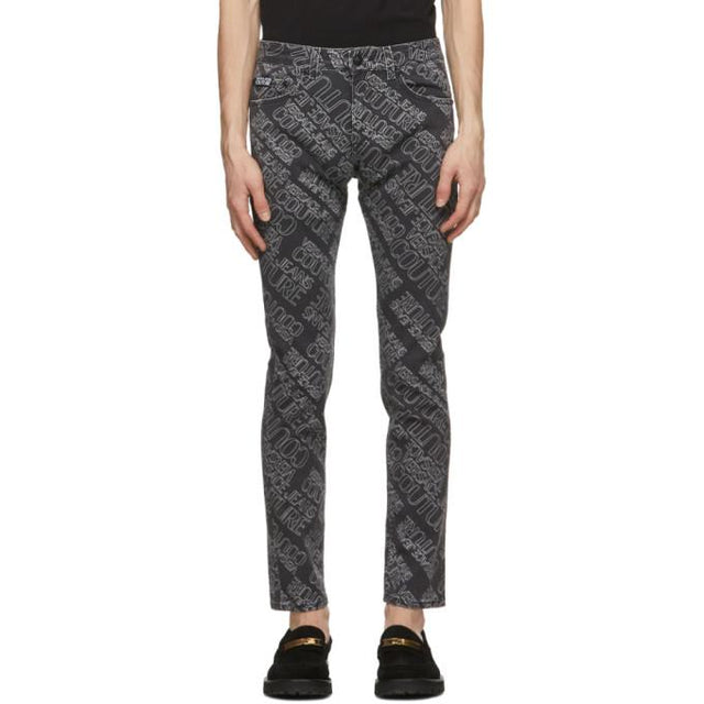 Versace Jeans Couture Black Logo Jeans