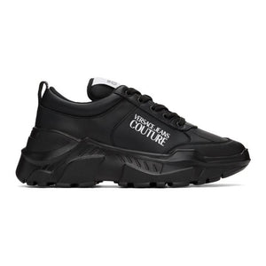 Versace Jeans Couture Black Logo Low-Top Sneakers