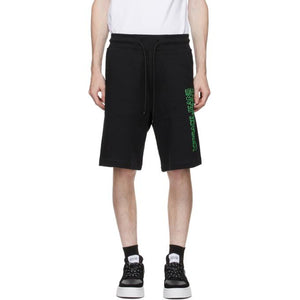 Versace Jeans Couture Black Logo Sweat Shorts