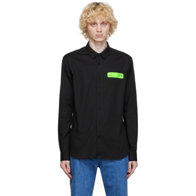 Versace Jeans Couture Black Poplin Shirt
