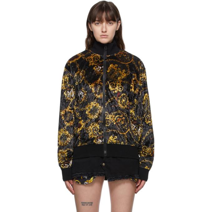 Versace Jeans Couture Black Shield Print Jacket