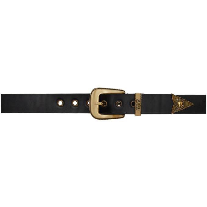 Versace Jeans Couture Black Western Belt