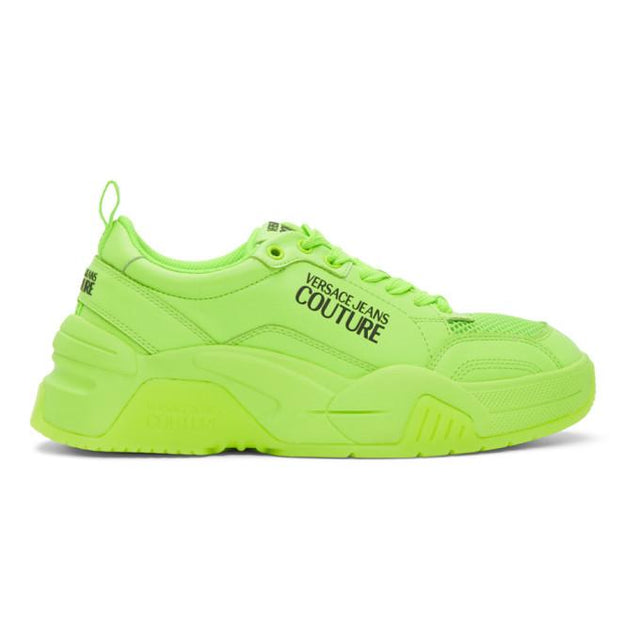 Versace Jeans Couture Green Logo Low-Top Sneakers