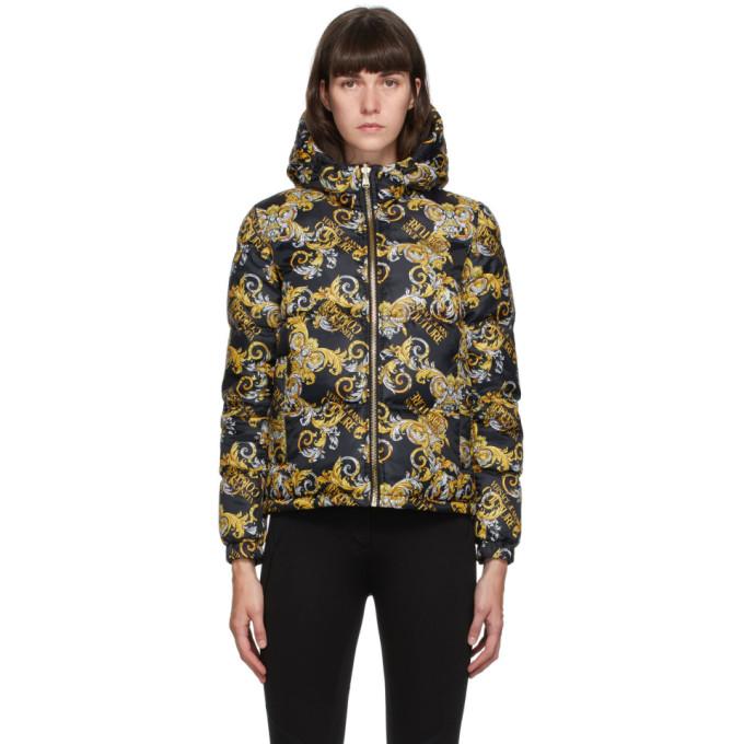 Versace Jeans Couture Reversible Black Barocco Logo Jacket