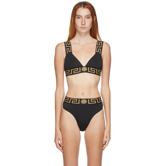 Versace Underwear Black Thick Band Medusa Bikini Bottom – BlackSkinny