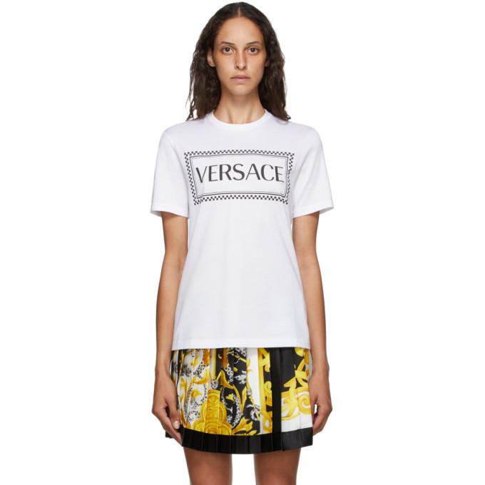 Versace White 90s Logo T-Shirt