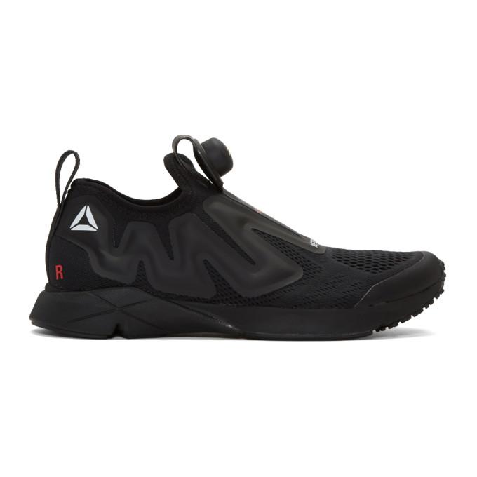 VETEMENTS SSENSE Exclusive Black Reebok Edition Pump Supreme Sneakers